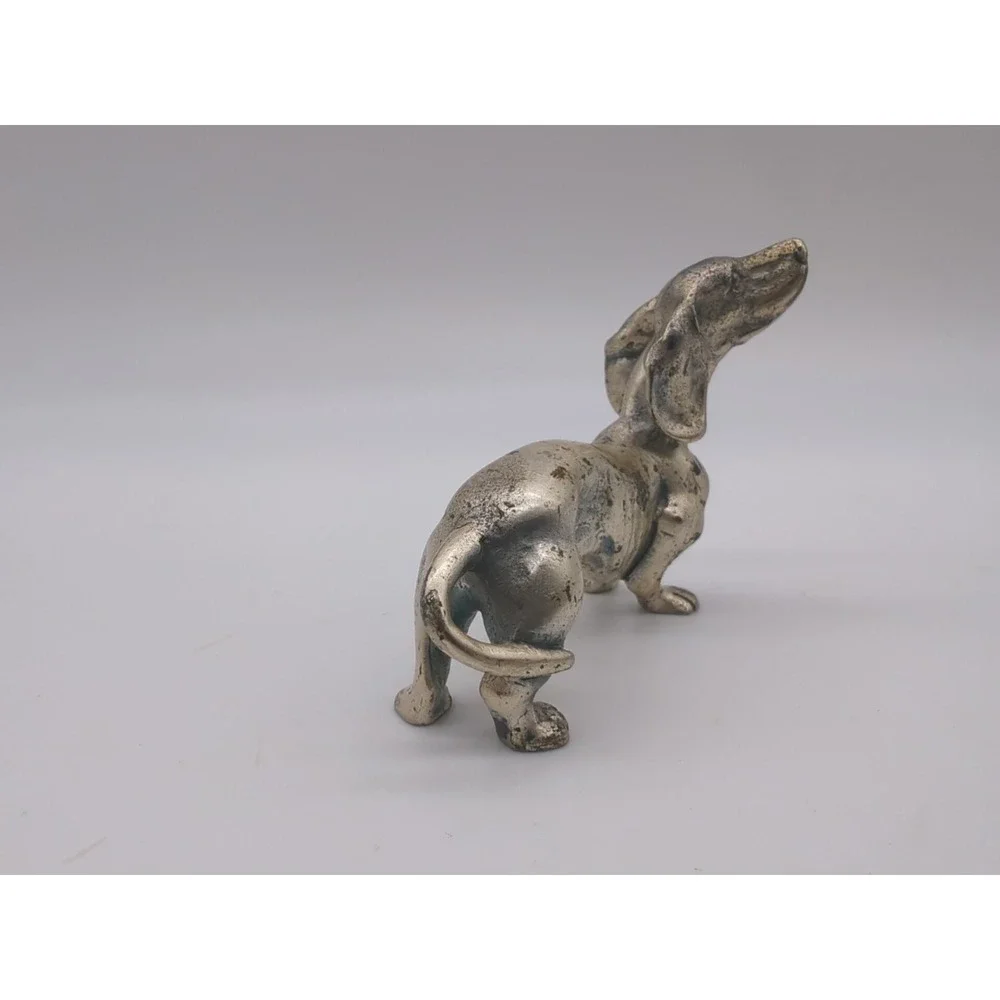 Peltro Pewter Italy Female Dachshund Doxie Doxy Dackel Puppy Dog Animal Figurine